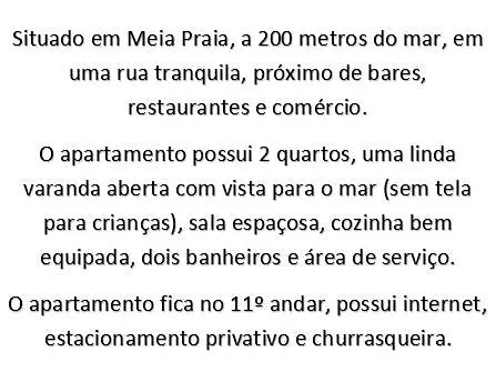 Apartamento Confortavel Em Meia Praia - 200 Metros Da Praia Itapema Apartment